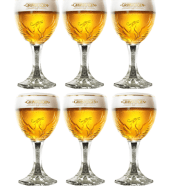 Grimbergen bierglazen – 15cl – 6 stuks